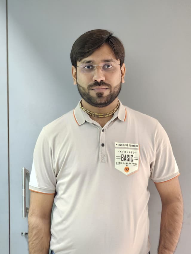 Team member Rajnikant Vaghani