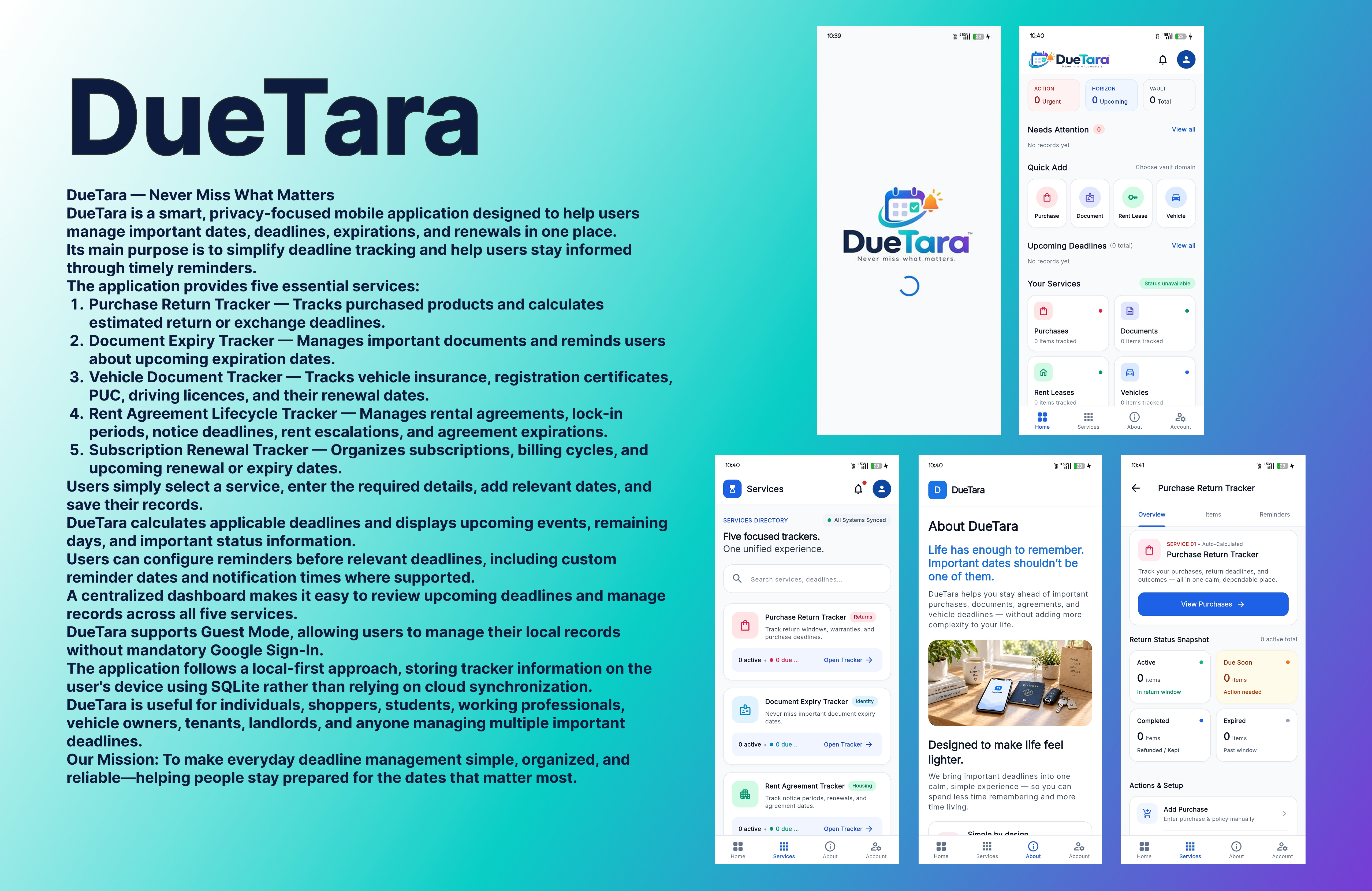 DueTara project cover